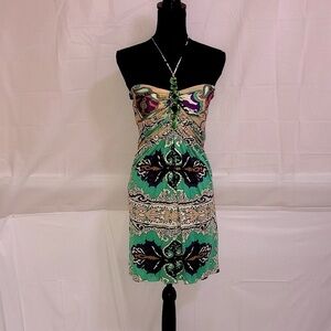 SKY Halter Top Dress 100% Silk Size Medium